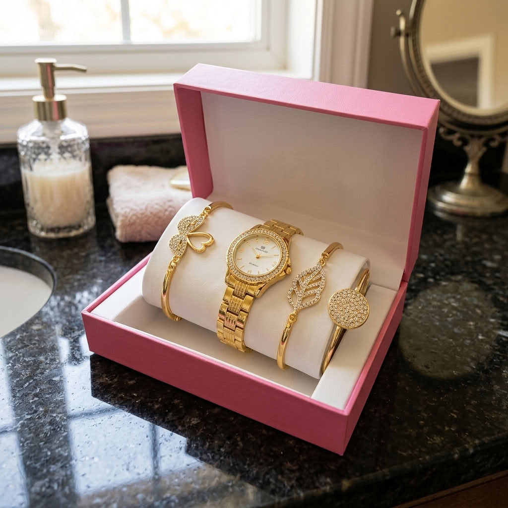 GoldBraceletWatch