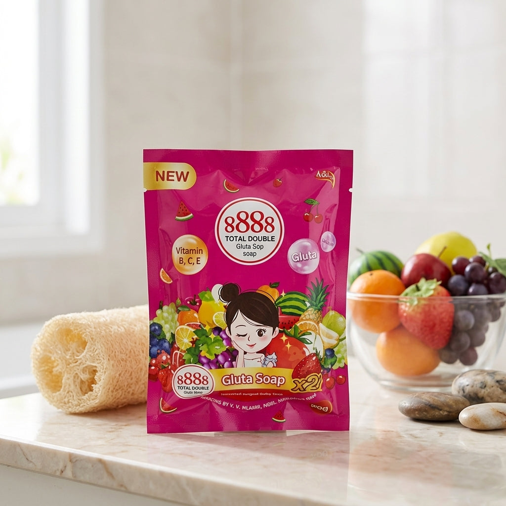 Original 8888 Total Double Whitening AHA Skin Soap