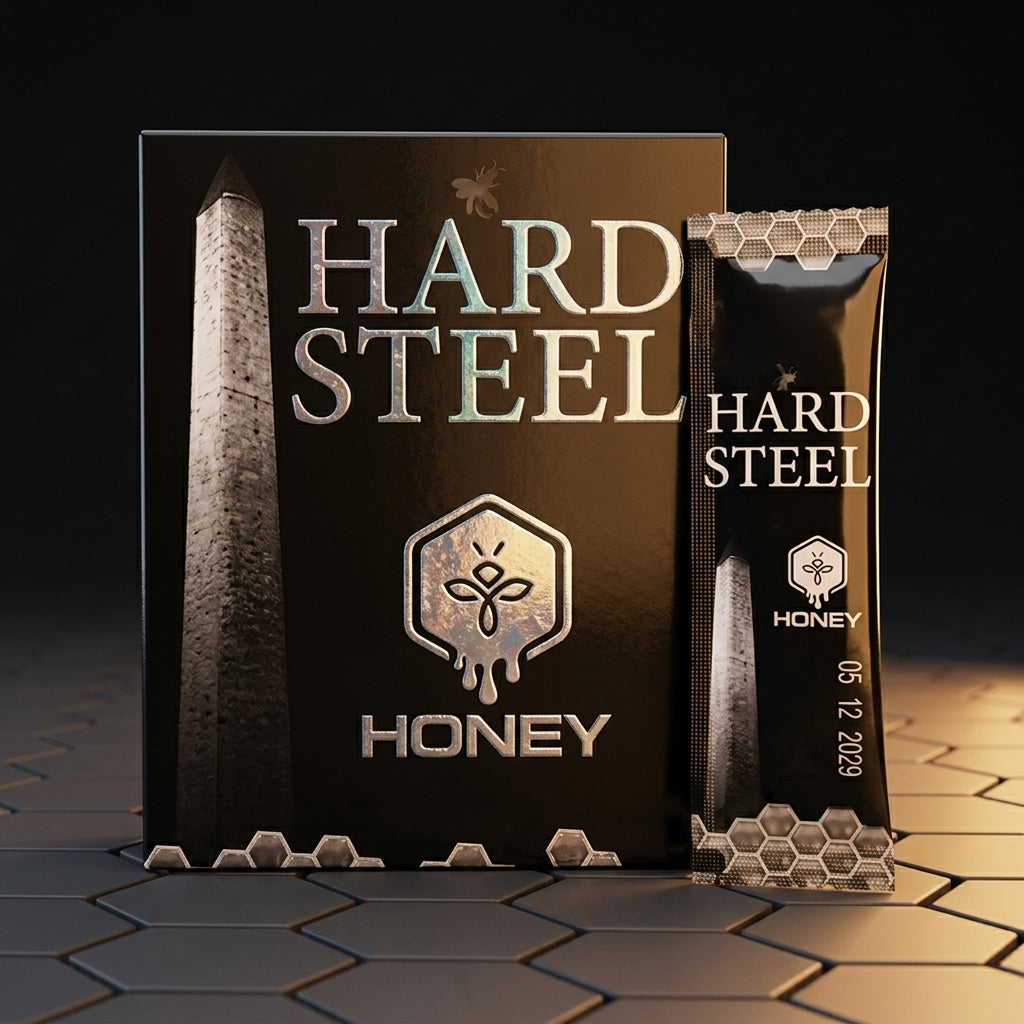 How long does Hard Steel Honey last male