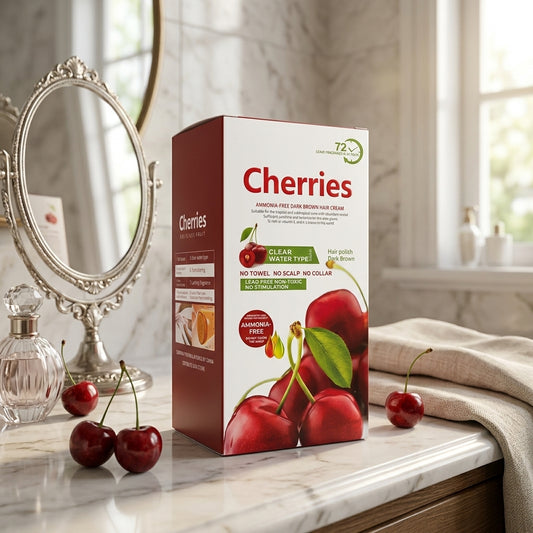 Cherry Natural Hair Color Cream Black