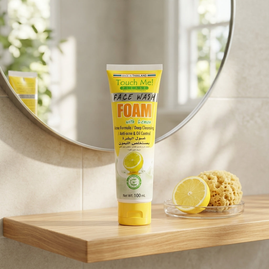 Touch me face wash foam with lemon