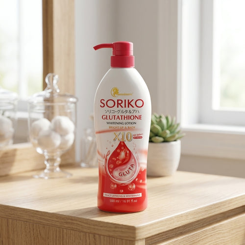 Soriko glutathione brightening lotion bright up & glow 500ml