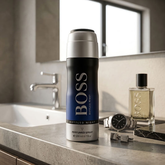 boss bottled night perfumed spray for men 200ml uae