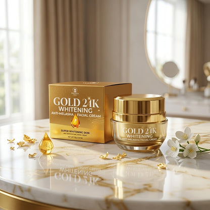 Best gold 24k whitening anti melasma facial cream price in uae