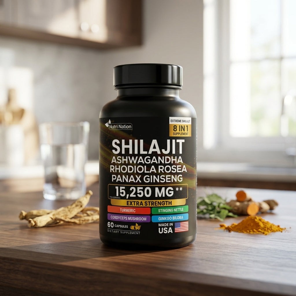 Shilajit Ashwagandha Rhodiola Rosea Panax Ginseng benefits