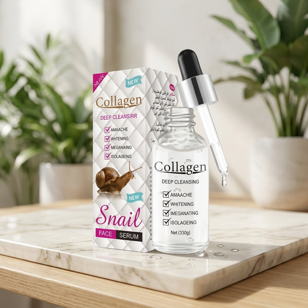Collagen deep cleansing snail face serum benefits