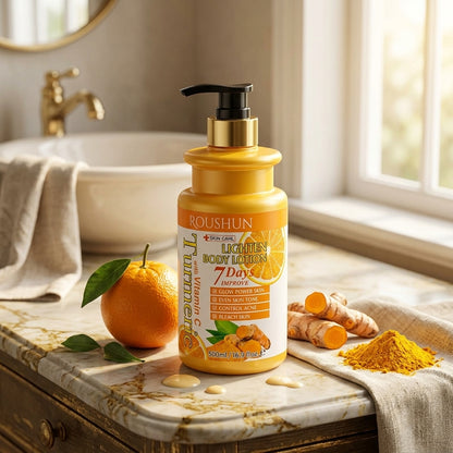 Roushun Turmeric Vitamin C Lighten Body Lotion 500ml