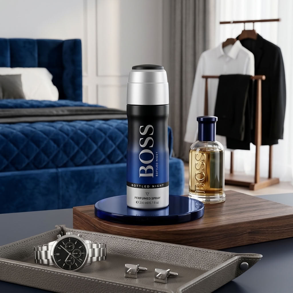 Boss bottled night perfumed spray for men 200ml uae price