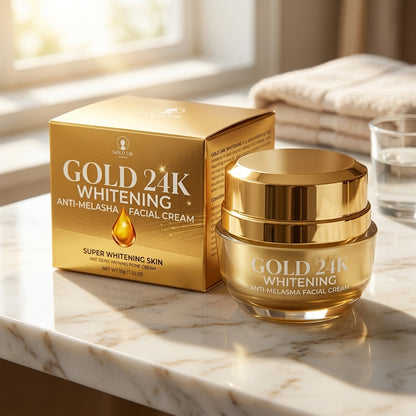 Gold 24K Whitening Anti Melasma Facial Cream review before and after