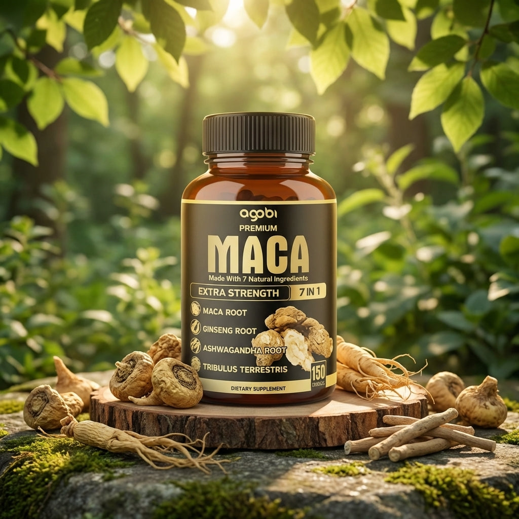 Maca Root and Ashwagandha Capsules