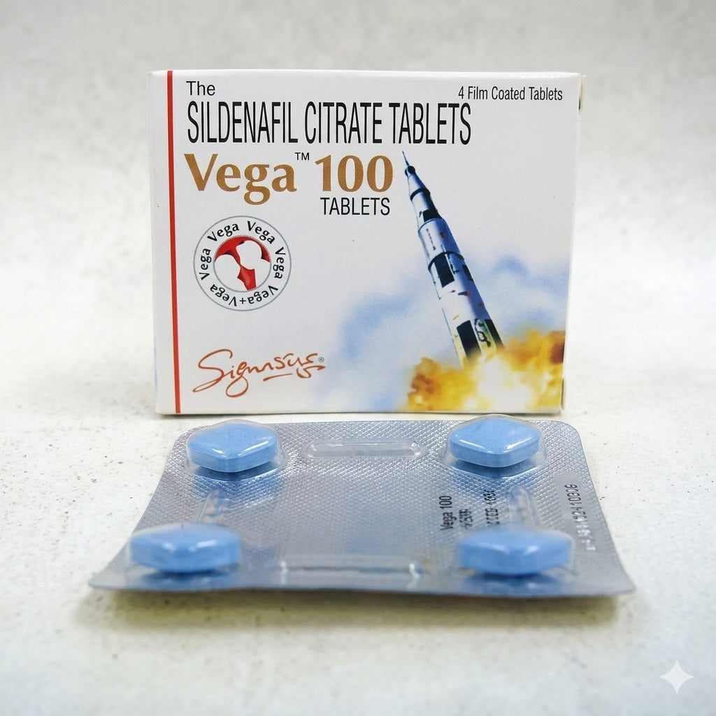 How long does vega 100 last in the body